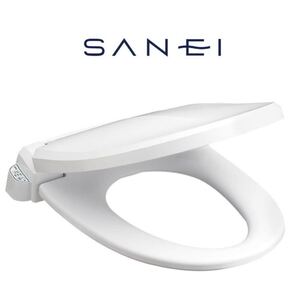 【未使用品】SANEI★サンエイ★前丸暖房便座★ソフト閉止★8時間切タイマー★便座温度3段階★あったかエコ便座★PW9041-W★ホワイト