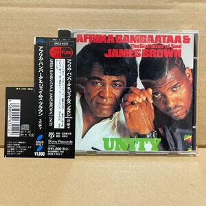 帯欠損あり 「アフリカ・バンバータ&ジェイムス・ブラウン / ユニティ」 レンタル版 SRCS 6321 帯付き AFRIKA BAMBAATAA JAMES BROWN UNITY