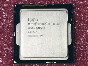 #1163 Intel Xeon E3-1231 v3 SR1R5 (3.40GHz/ 8MB/ LGA1150) 保証付