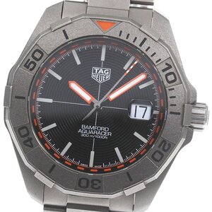 タグホイヤー TAG HEUER WAY208F アクアレーサー バンフォード デイト 世界限定1500本 自動巻き メンズ 良品 箱・保証書付き_785564