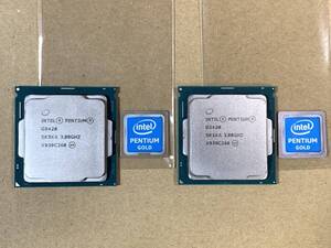 ★intel PENTIUM GOLD G5420 3.80GHz SR3XA LGA1151 第8/9世代 2台セット 良品美品 インテル★送185ok★