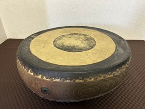 A3　和太鼓　太鼓　直径約47㎝　和楽器　打楽器　アンティーク　現状品