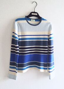 クレメンツリベイロ★ニット★ボーダー★カシミヤ★ブルー★ホワイト★マルチカラー extreme cashmere