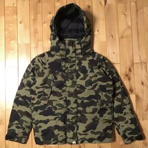 SNOW BOARD DOWN JACKET Mサイズ 1st camo green a bathing ape BAPE エイプ ベイプ アベイシングエイプ スノボ ダウンジャケット z167