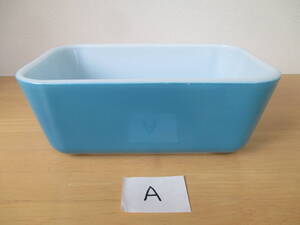 パイレックス　PYREX　レフリジレーター　ブルー　M　USAビンテージ　A