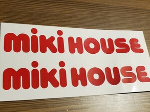 【送料無料!!】mikihouse ステッカー ミキハウス 旧車ロゴ 原付 デカール