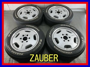 ■中古タイヤホイール■　ZAUBER Glanzen 17インチ 7J ＋20 6H 139.7 YOKOHAMA PA03 215/60R17C 109/107S 夏 S 激安 送料無料 K2