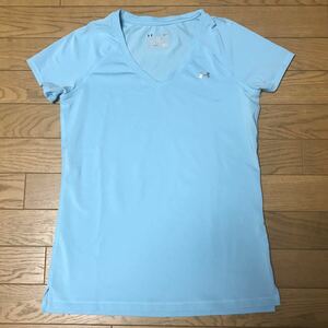 UNDER ARMOUR WOMEN’S SHORT SLEEVE T-SHIRTS size-SM(63身幅44) 中古(超美品) 送料無料 NCNR