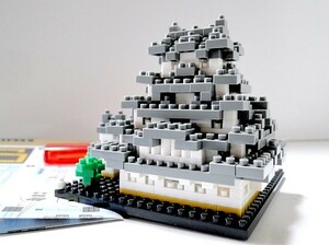 【中古】ナノブロック「姫路城（NBH-018・ファースト）」世界遺産・情景【定形外390円／レターパックプラス600円】