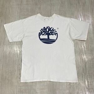 90s Timberland Logo Vintage T-shirt ティンバーランド ブランド ロゴ ヴィンテージ Tシャツ プリント TEE SIZE L ホワイト 系 カラー 610