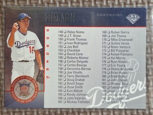 1996 Donruss Leaf #153 HIDEO NOMO/MARTY CORDOVA Checklist Los Angeles Dodgers Minnesota Twins