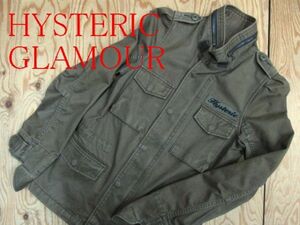 ★ヒステリックグラマー HYSTERIC GLAMOUR★レディース M-65 フィールドジャケット スパンコールロゴ★R60519018A