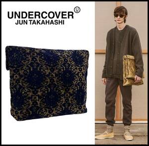 UNDERCOVER アンダーカバー 21AW 金華山 フラワー リーフ エンブレム 総柄 ジャガード クラッチ セカンド ランチ バッグ ポーチ L Archive