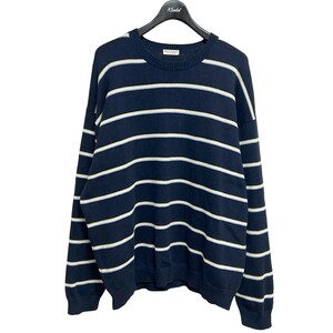 BEAUTY＆YOUTH(ビューティアンドユース) 5G Cotton Border Crew Neck Knitコットンボーダークルーネックニットセーター8071000137661