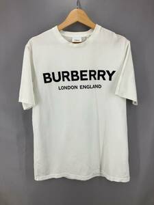 ★ BURBERRY London バーバリー ロンドン8026017 半袖Tシャツ ロゴTシャツ イギリス製 S ホワイト 夏