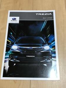 スバル　トレジア　カタログ　2012年08月版　中古品　SUBARU　TREZIA