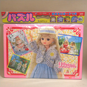 【未開封 新品】1990年代 当時物 ショウワノート リカちゃん パズル ( 古い 昔の ビンテージ 文房具 文具 平成レトロ 三代目 ) 