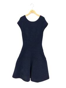 FOXEY フォクシーブティック ニットドレス 40 ブルー Knit Dress Millie Fuille 35102