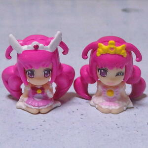 キュアハッピー＆プリンセスハッピー ミニフィギュア（スマイルプリキュア！）