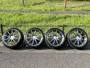 YOKOHAMA ADVANCE RACING RS2 PCD112-5穴　18inch 7.5J +48 ミシュランパイロットスポーツ4 205/40 ZR18 BMW F系MINI 用　