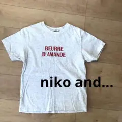 ニコアンド niko and... 半袖 Tシャツ カットソー ロゴT Ｍ