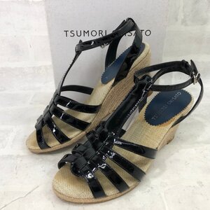 TSUMORI CHISATO ツモリチサト 箱有 牛革 ウェッジソール サンダル SIZE: 23.5cm ホワイト LU632022051905