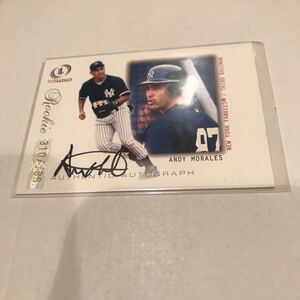 Andy Morales 2001 Fleer Legacy RC auto /799