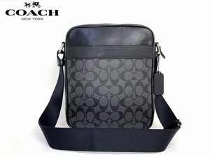 極美品★送料無料★人気モデル コーチ メンズ COACH シグネチャー ショルダーバッグ フライト バッグ