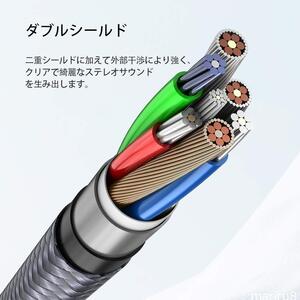 4極 イヤホン 延長コード RIKSOIN (2.4m) 3.5mm ステレオミニプラグ イヤホンジャック 延長 ヘッドホン延長コ