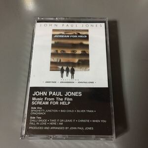 ジョン・ポール・ジョーンズ John Paul Jones Music From The Film Scream For Help USA盤カセットテープ【シールド新品】カット盤