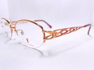 3B201 新品 眼鏡 メガネフレーム チタン 日本製 ブランド Roberta di Camerino 51□17 137 17.8g レディース 女性 オーバル シンプル 