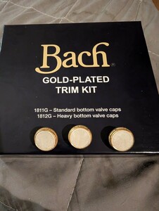 Bachトランペット用ピストンボタン　金メッキ　1812G付属品