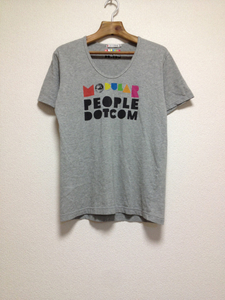 [即決古着]UNIQLO×MODULAR PEOPLE DOTCOM/UT/コラボTシャツ/半袖/ロゴ/ヘザーグレー/M