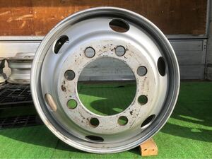 ★中古品★TOPY 22.5×7.50 JIS式 8穴 スチールホイール 1本　993-0-0