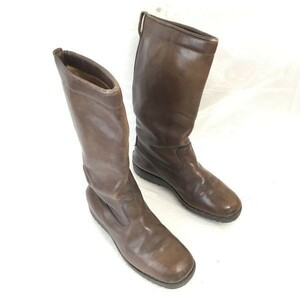 パラブーツ/Paraboot☆ビンテージ/本革/ロングブーツ【6.5/25.0-25.5/茶/BROWN】靴/ジャック/80s-90s?/Vintage/Shoes◎cWB86-2