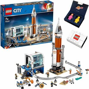 LEGO レゴ シティ 超巨大宇宙ロケットと指令本部(60228)とケニー&レニー宇宙ミニフィギュア スペシャルセット
