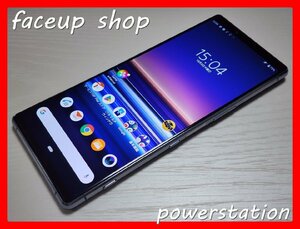 　★【45662WM】 完動品 au SOV40 SONY Xperia 1 グレー SIMロック解除済 1円 ! 1スタ !