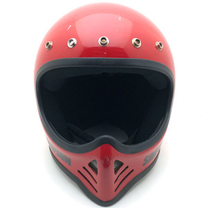 送料無料 SIMPSON M52 RED 59cm/シンプソン赤ビンテージヘルメットオフロードbellベルmoto3モト3moto4ｍ50m30m32m61m62m41モトクロスvmx70s