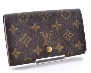 Louis Vuitton LV ルイヴィトン トレゾール モノグラム 長財布 ロングウォレット レザー 革 ブラウン 茶色 総柄 柄あり 正規品 X6002