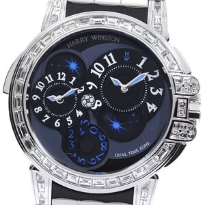 ハリーウィンストン HARRY WINSTON OCEATZ44WW003 K18WG 自動巻き メンズ_754553