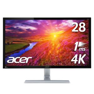 【中古】Acer 4K モニター ディスプレイ RT280Kbmjdpx 28インチ 3840x2160/TN/1ms/スピーカー内蔵/HDMI端子