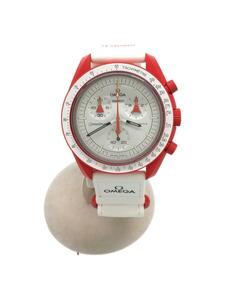 SWATCH◆クォーツ腕時計/アナログ/-/WHT/WHT/SO33R100