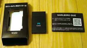 希少 セブンイレブン 限定 新品 未使用 即決 Marlboro BLACK ONE ガスライター マルボロ マールボロ ガス充填式 ライター ブラック ワン