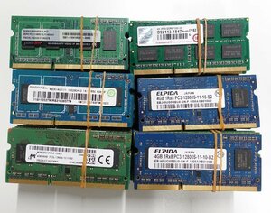 60枚set ジャンク扱い メモリ4GB/PC3/DDR3 メーカー混合 ノート用 N052415