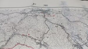 瀬戸　岐阜県　愛知県　古地図 　地形図　地図　資料　46×57cm（書き込み多し表裏）　明治24年測図　昭和2年印刷　発行　B408