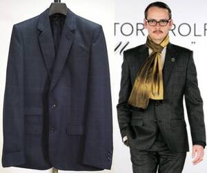 V&R ヴィクター&ロルフ 07AWウィンドウペンチェックジャケット44 Italy製 VIKTOR&ROLF Monsieur