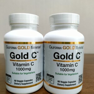 カリフォルニアゴールドニュートリション　Gold C ゴールドC　　ビタミンC　アスコルビン酸　1000mg　60粒　2個