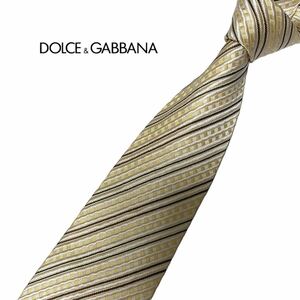 DOLCE&GABBANA ネクタイ レジメンタル柄 ストライプ柄 ドルチェ&ガッパーナ USED 中古m268