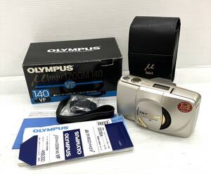 〈カメラ〉OLYMPUS オリンパス　μ [mju:] ZOOM 140 VF ZOOM 38-140mm フィルム式　コンパクト【中古/現状品/シャンク品】005086-③