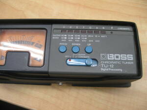 BOSS CHROMATIC TUNER TU-12 チューナー 動作未確認の為ジャンク *35931